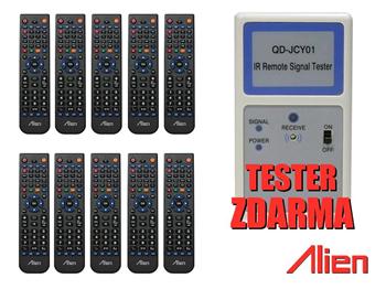 10x ovladač ALIEN 4v1 + IR TESTER ZDARMA