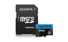  64GB ADATA MicroSDXC UHS-I 100/25MB/s + adapter