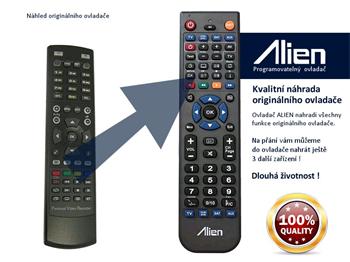 Dálkový ovladač ALIEN AB IPBOX 350 PRIME PVR - náhrada