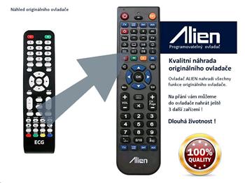 Dálkový ovladač ALIEN ECG 32LED731PVR