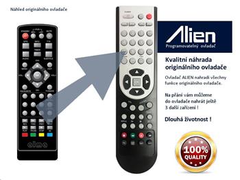 Dálkový ovladač ALIEN STB ALMA 2880 mini náhrada