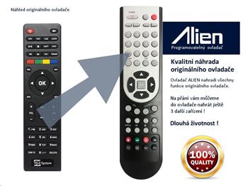 Dálkový ovladač ALIEN STB TeleSystem TS UP 4K