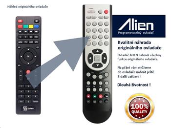 Dálkový ovladač ALIEN STB TeleSystem TS6808