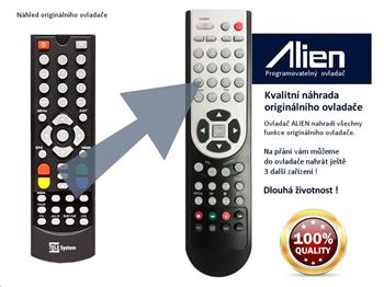 Dálkový ovladač ALIEN STB TeleSystem WINBOX DT2000