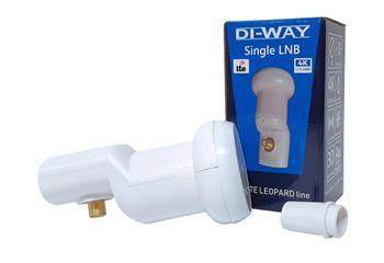 DI-WAY LNB SINGLE 0,1 dB WHITE LEOPARD LINE