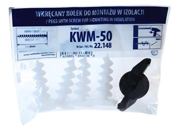 Hmoždinka KWM-50 sada 4 ks + 1x klíč do polystyrénu 48x18