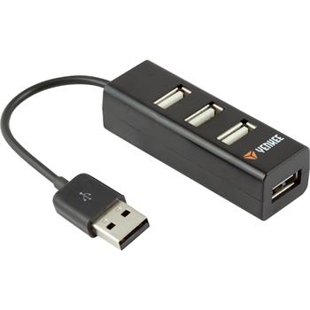 Hub 4 x USB 2.0 černý YENKEE YHB 4001BK