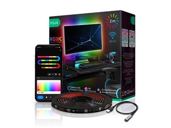 LED pásek NOUS F9 WiFi SMART RGB 5W 2m 5V 20LED/m IP44 Tuya