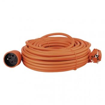 Prodlužovací kabel EMOS P01125 spojka 25m, oranžový / 3x 1,5mm