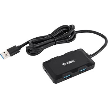 Hub 4 x USB 3.0 černý YENKEE YHB 4341BK