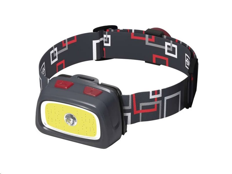 CREE LED + COB LED čelovka P3531, 330 lm, 65 m, 3× AAA