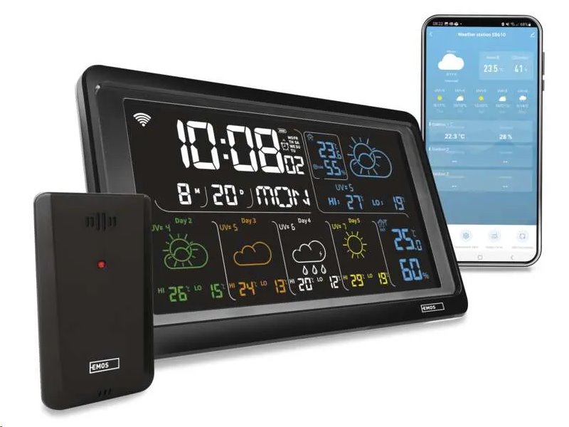 GoSmart bezdrôtová meteostanica E8610 s WiFi