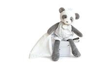 Doudou Dárková - plyšová panda s dečkou 28 cm 