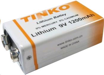 Baterie TINKO ER9 (6F22) 9V lithiová 1200mAh