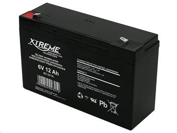 Baterie olověná 6V / 12Ah XTREME / Enerwell bezúdržbový akumulátor