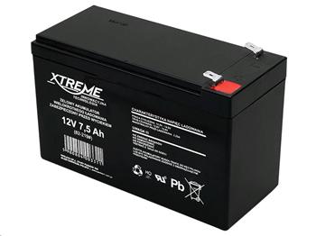 Baterie olověná 12V / 7,5Ah XTREME / Enerwell bezúdržbový akumulátor