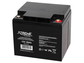 Baterie olověná 12V / 40Ah XTREME bezúdržbový akumulátor