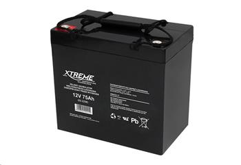 Baterie olověná 12V / 75Ah XTREME / Enerwell bezúdržbový akumulátor