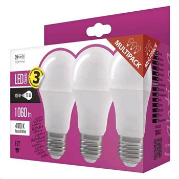 LED žárovka Classic A60 10.7W E27 neutrální bílá - 3 ks / cena za pack