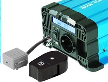 Měnič napětí Solarvertech FS1000 12V/230V 1000W + USB, dálkové ovládání, čistá sinusovka