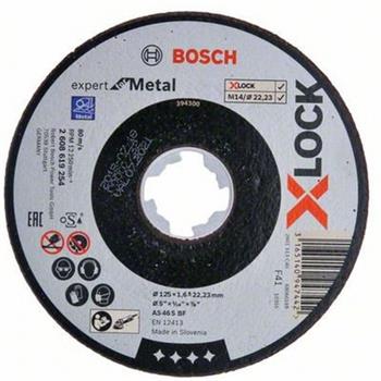 Plochý řezný kotouč Bosch Expert for Inox+Metal systému X-LOCK, 125×1×22,23
