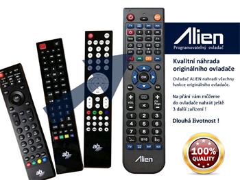 Dálkový ovladač ALIEN AB CryptoBox 500 mini HD, 500 HD, 550 HD - náhrada