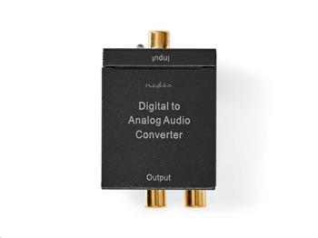 Převodník NEDIS ACON2510BK audio 1x S/PDIF-KOAX IN | 2x CINCH-JACK 3.5mm OUT stereo