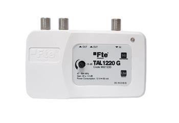 FTE TAL 1220G 5G LTE aktivní rozbočovač 2x výst."F" 22 dB + zdroj