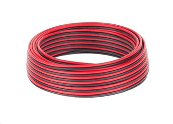 Kabel dvojlinka Cabletech 10m 2x0,75 mm černo-rudá