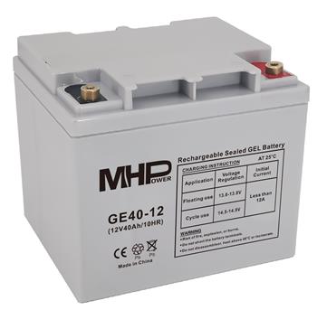Baterie olověná 12V / 40 Ah MHPower GE40-12 GEL