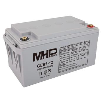 Baterie olověná 12V / 65 Ah MHPower GE65-12 GEL