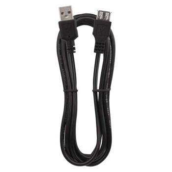 Kabel USB 2.0 A/M – A/F 2m, černý, EMOS S70201