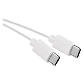 Kabel USB-C 2.0 / USB-C 2.0, EMOS SM7027W, 1 m, bílý