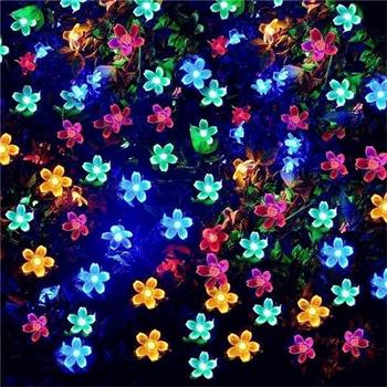 Dekorativní solární osvětlení květy barevné