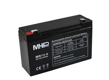 Baterie olověná 6V / 12 Ah MHPower MS12-6