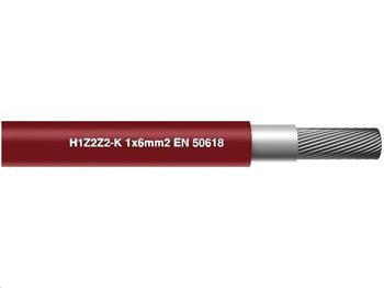 Solární kabel H1Z2Z2-K 1500V / 6mm2 / červený -- METRÁŽ--