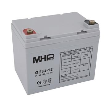 Baterie olověná 12V / 33 Ah MHPower GE33-12 GEL