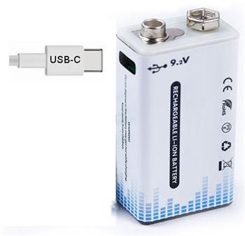 Nabíjecí baterie 9V 1000mWh USB-C