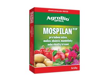 Přípravek proti mšicím a molicím AGROBIO Mospilan 20 SP 5x1,8g
