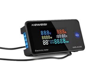 Wattmetr a měřič spotřeby elektrické energie KEWEISI KWS-AC300 20A