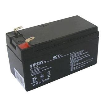 Baterie olověná 12V / 1,3Ah VIPOW bezúdržbový akumulátor
