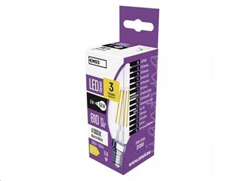 Emos LED žárovka Filament Candle 6W E14 neutrální bílá (ZF3241)