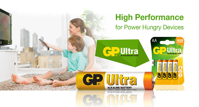 Alkalická baterie GP ULTRA pro dálkové ovladače