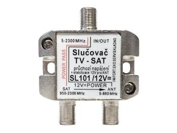 SAT + TV slučovač SL101 + 12V PROFI