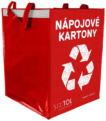 Sixtol Sort Easy Carton, Taška na tříděný odpad 30 x 30 x 40 cm, 36 l